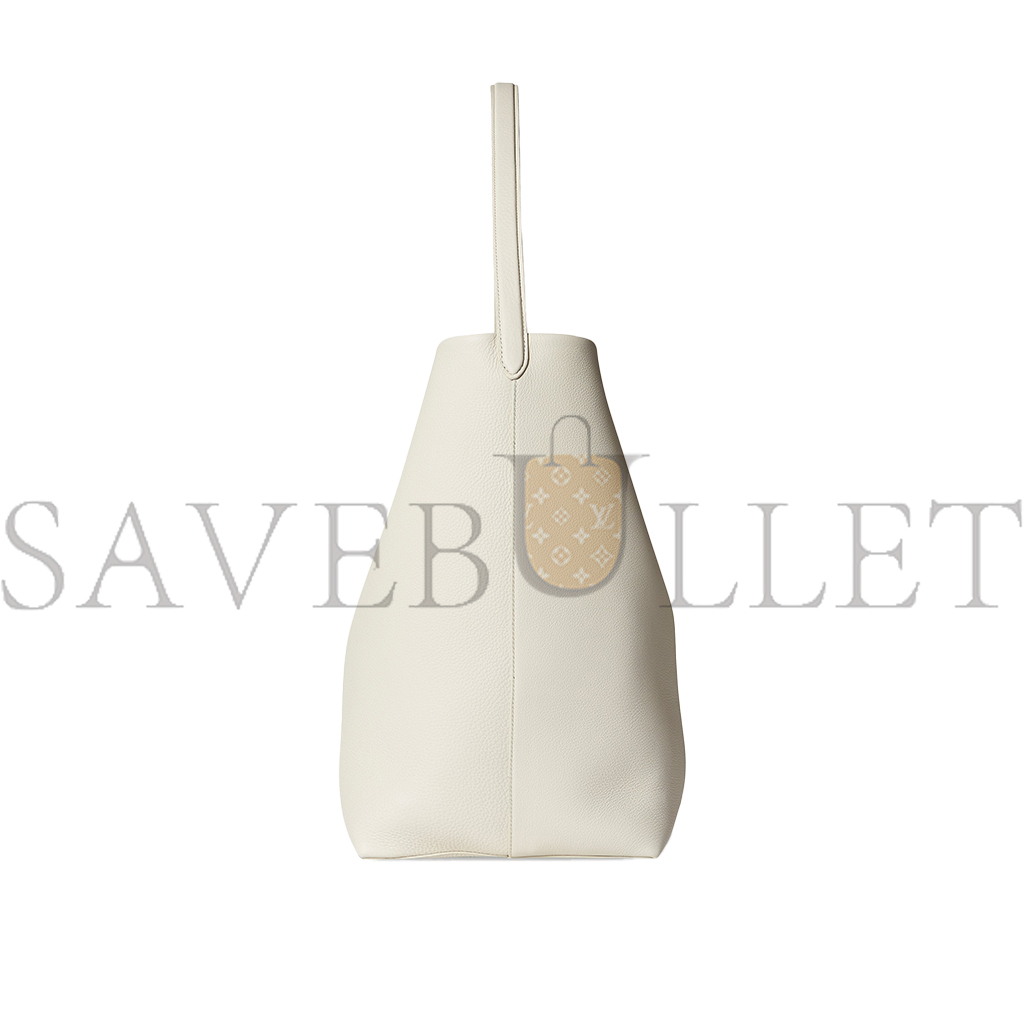 THE ROWLARGE NS PARK TOTE BAG IN LEATHER IVORY W1273L129IVPD (43*38*20cm)